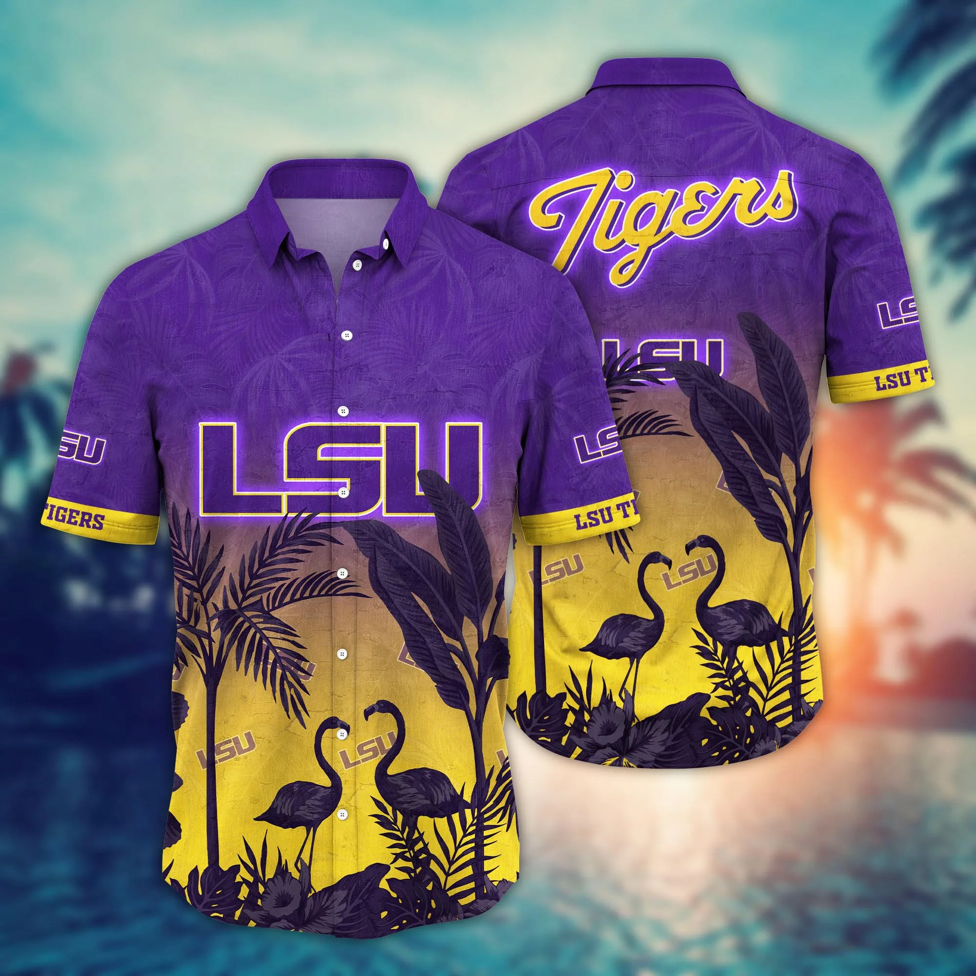 Lsu Tigers NCAA Hawaiian Shirt Breaktime Aloha Shirt