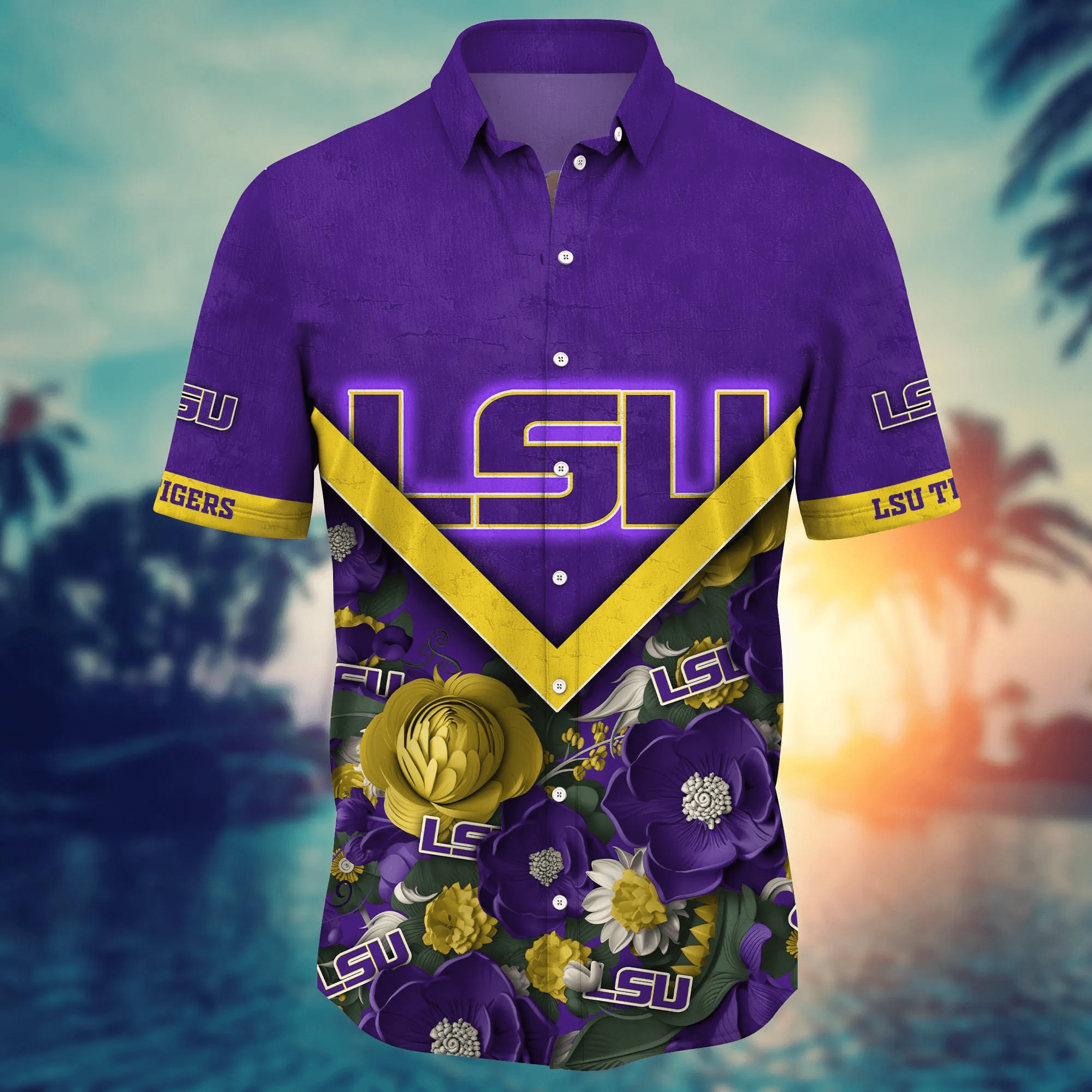 Lsu Tigers NCAA Hawaiian Shirt Custom Break Aloha Shirt