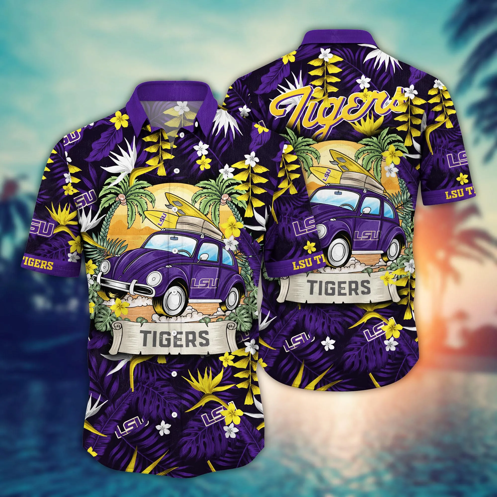 Lsu Tigers NCAA Hawaiian Shirt Shortstime Aloha Shirt Lsu Tigers NCAA Hawaiian Shirt Shortstime Aloha Shirt