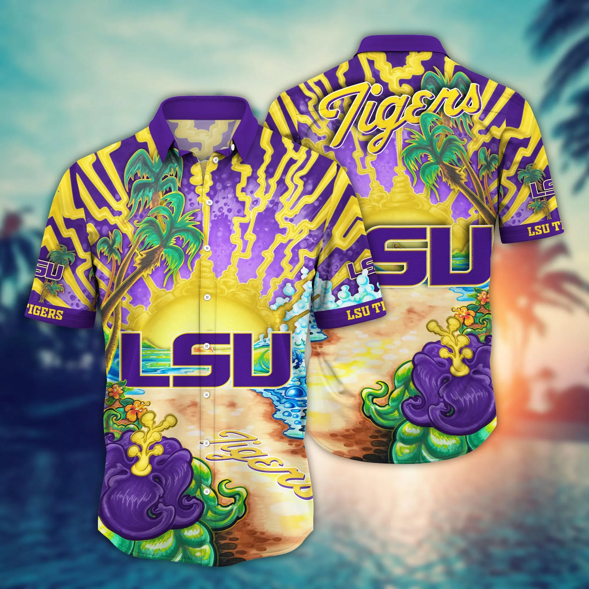 Lsu Tigers NCAA Hawaiian Shirt Sunglassestime Aloha Shirt Lsu Tigers NCAA Hawaiian Shirt Sunglassestime Aloha Shirt