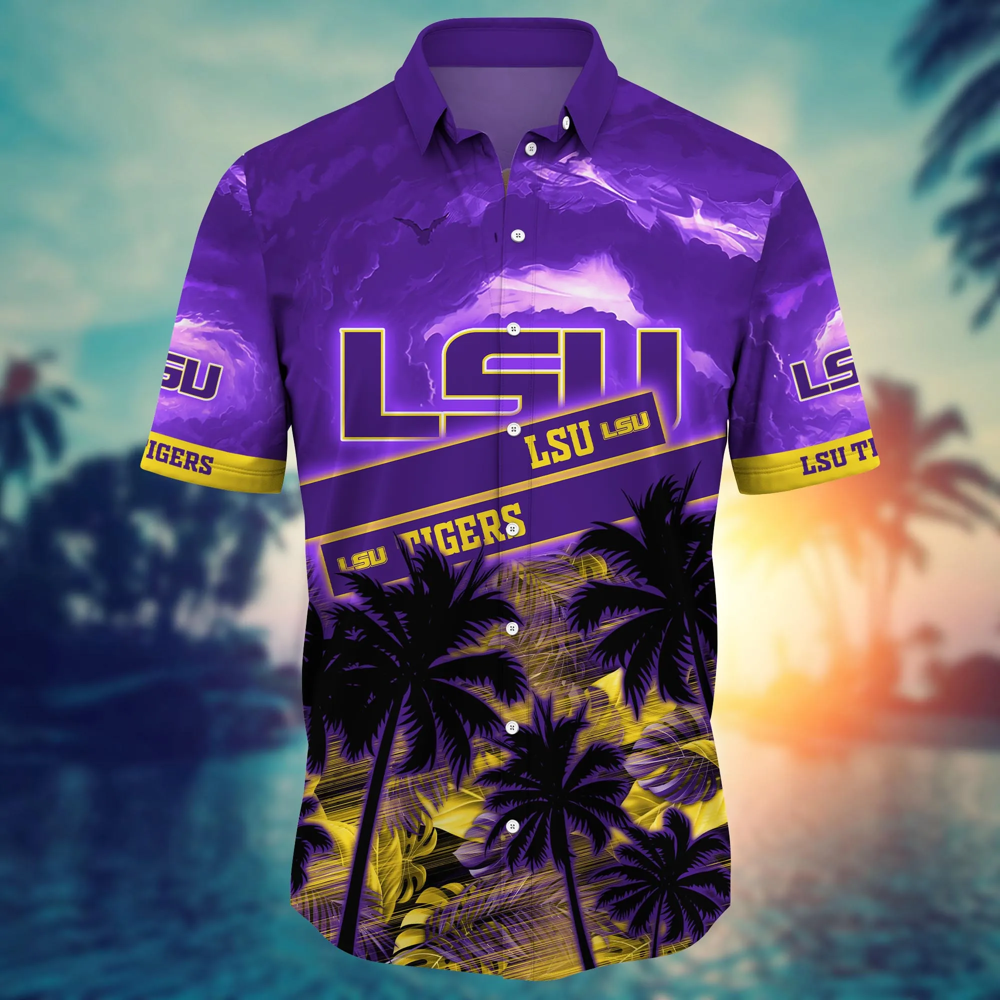 Lsu Tigers NCAA Hawaiian Shirt Tropical Aloha Shirt