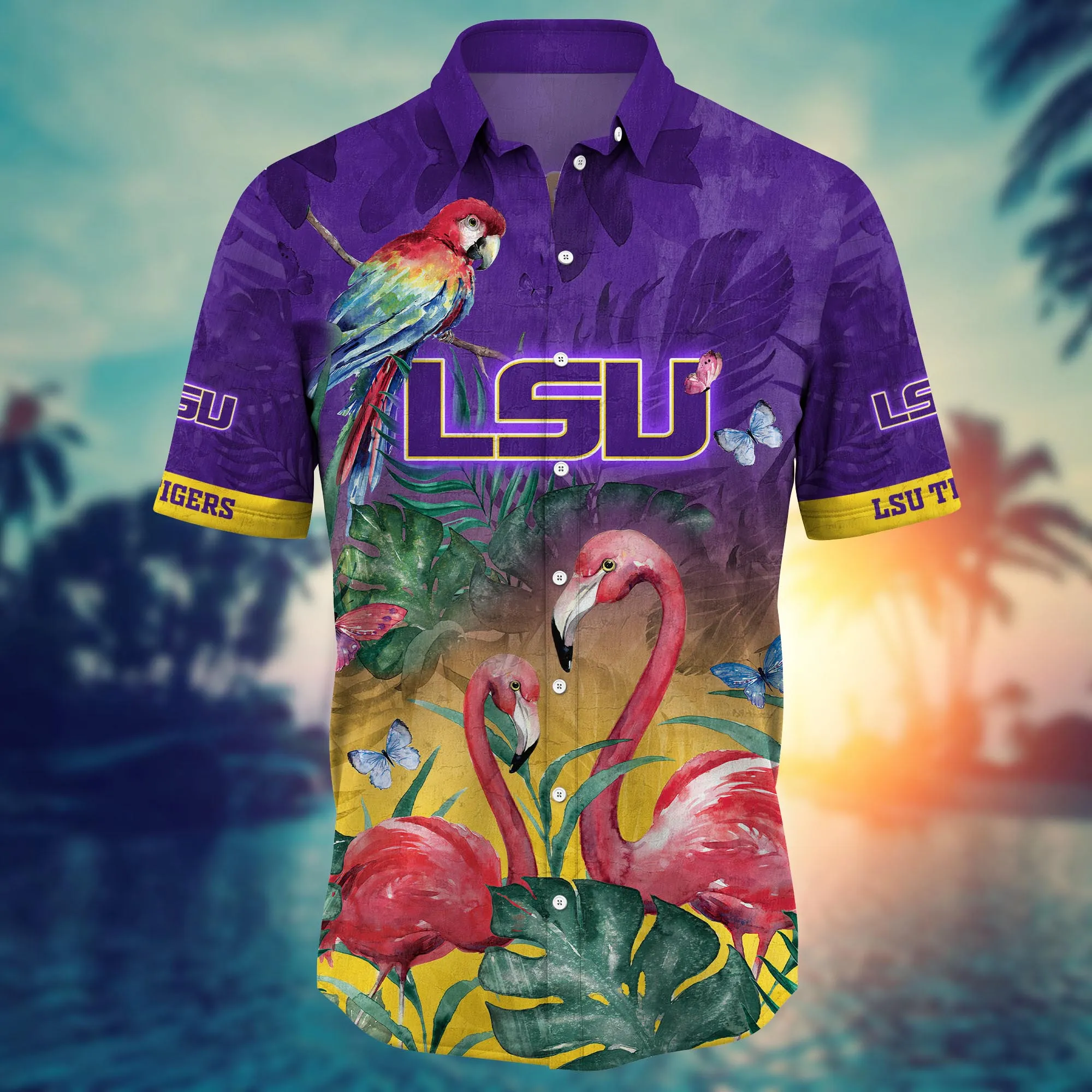 Lsu Tigers NCAA Hawaiian Shirt Warm Nights Aloha Shirt