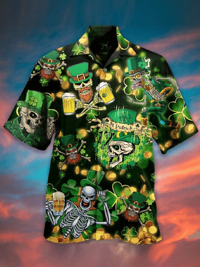Luck of the Isles: St. Patrick’s Day Hawaiian Shirt
