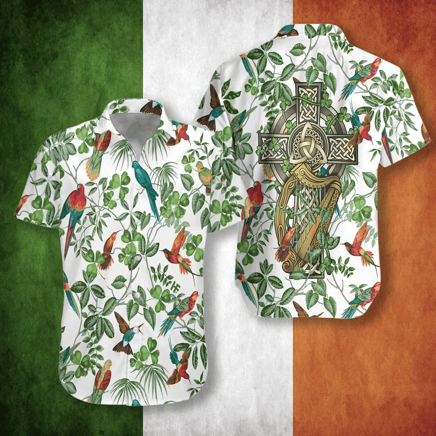 Luck of the Tropics: Saint Patrick’s Day Beach Shirt