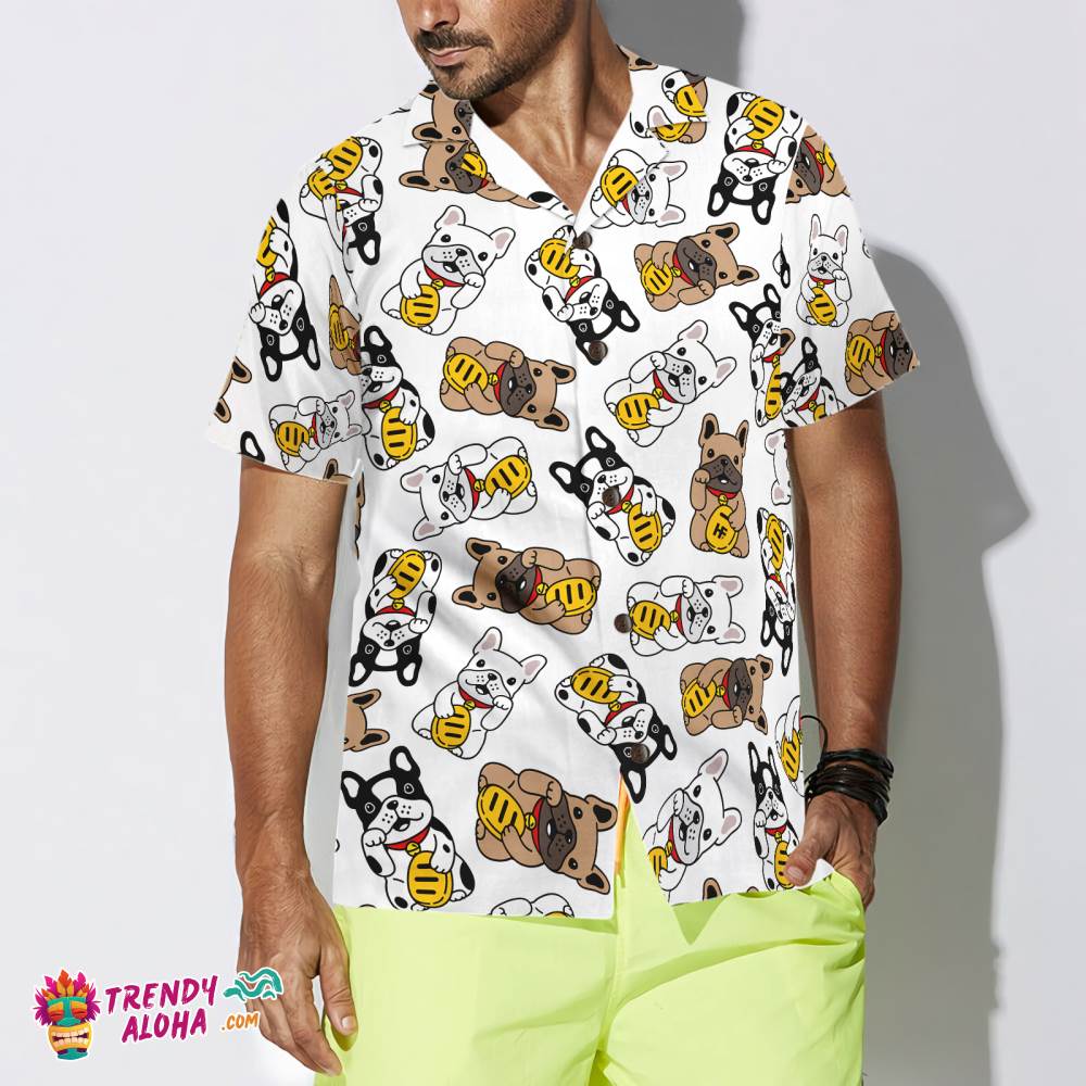 Lucky Bulldog Shirt For Men Hawaiian Shirt