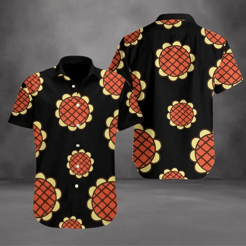 Luffy Dressrosa Trendy Hawaiian Shirt – Luffy Dressrosa Sunflower Trendy Hawaiian Shirt – Perfect Gift For Friend, Family