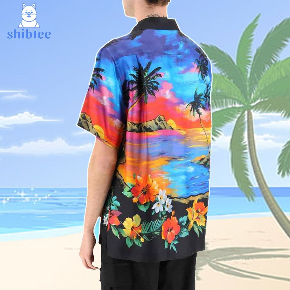 Luke Bryan American Idol Aloha Sunset Hawaiian Shirt