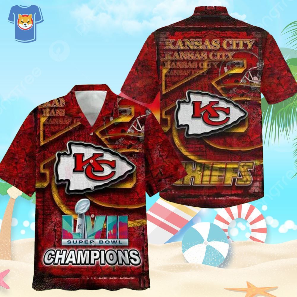 Lvii Super Bowl Champions Kansas City Chiefs Hawaiian Shirt