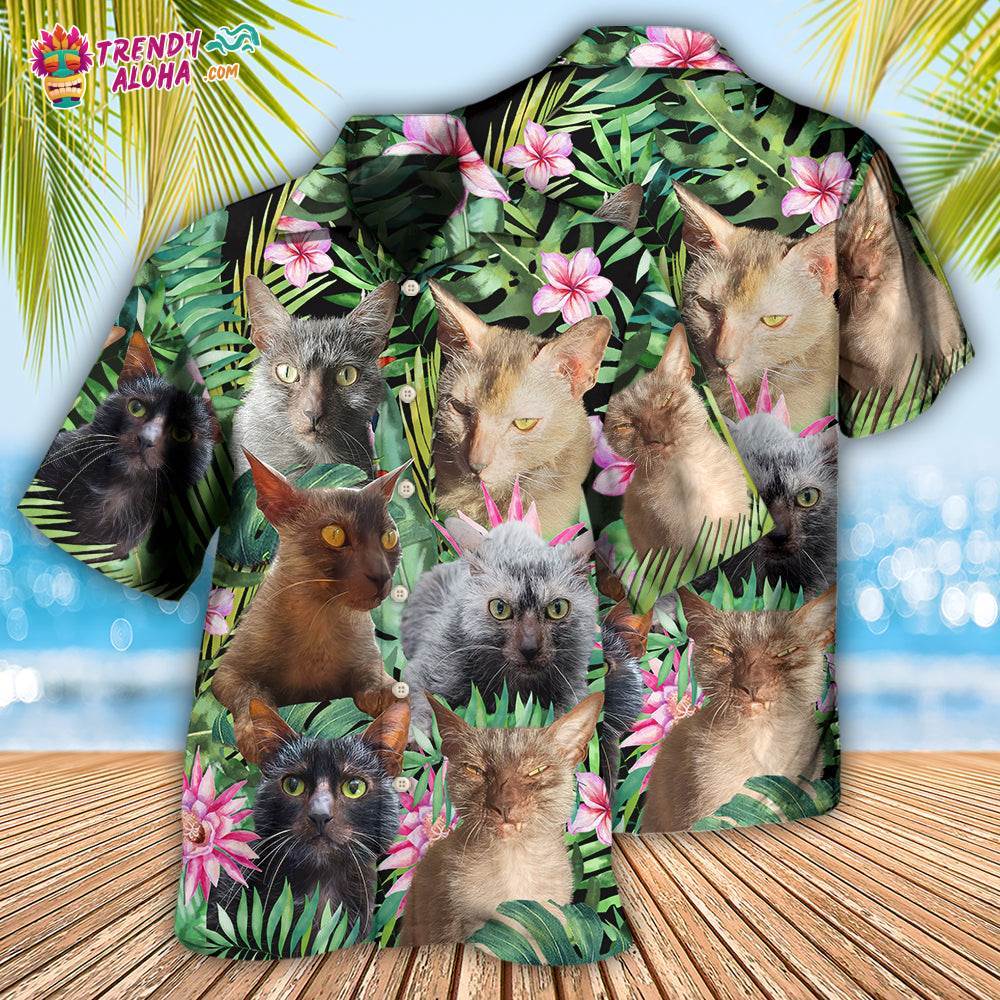 Lykoi Cat Love Beautiful Flower Hawaiian Shirt – Trendy Aloha
