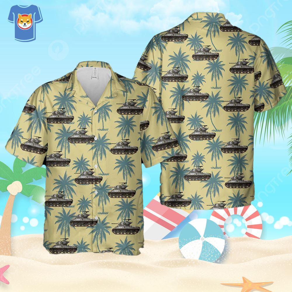 M4A3E2 Jumbo From The 33Rd Battalion 3Rd Us Armored Division Us Army Hawaiian Shirt