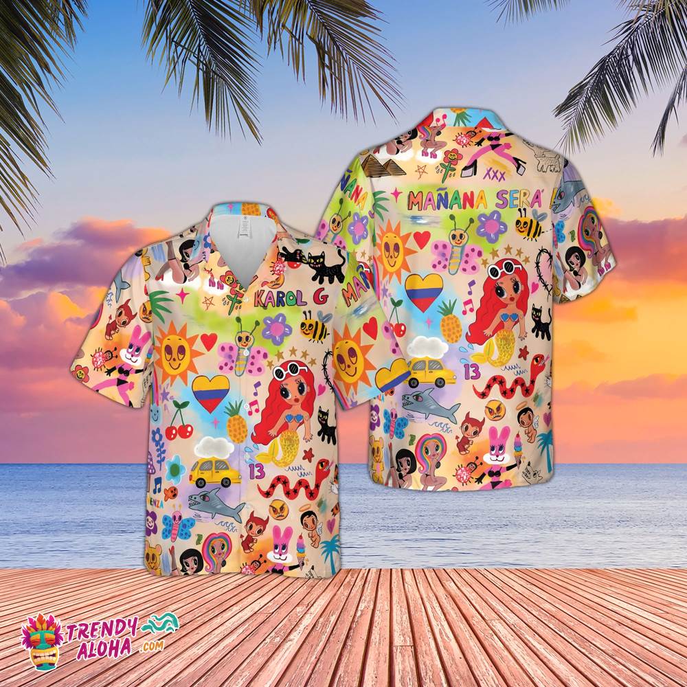 Mañana Será Bonito Hawaiian Shirt, Tomorrow Will Be Nice Shirt, Karol G Lovers Shirt, Karol G Shirt, Manana Sera Bonito, Red Hair