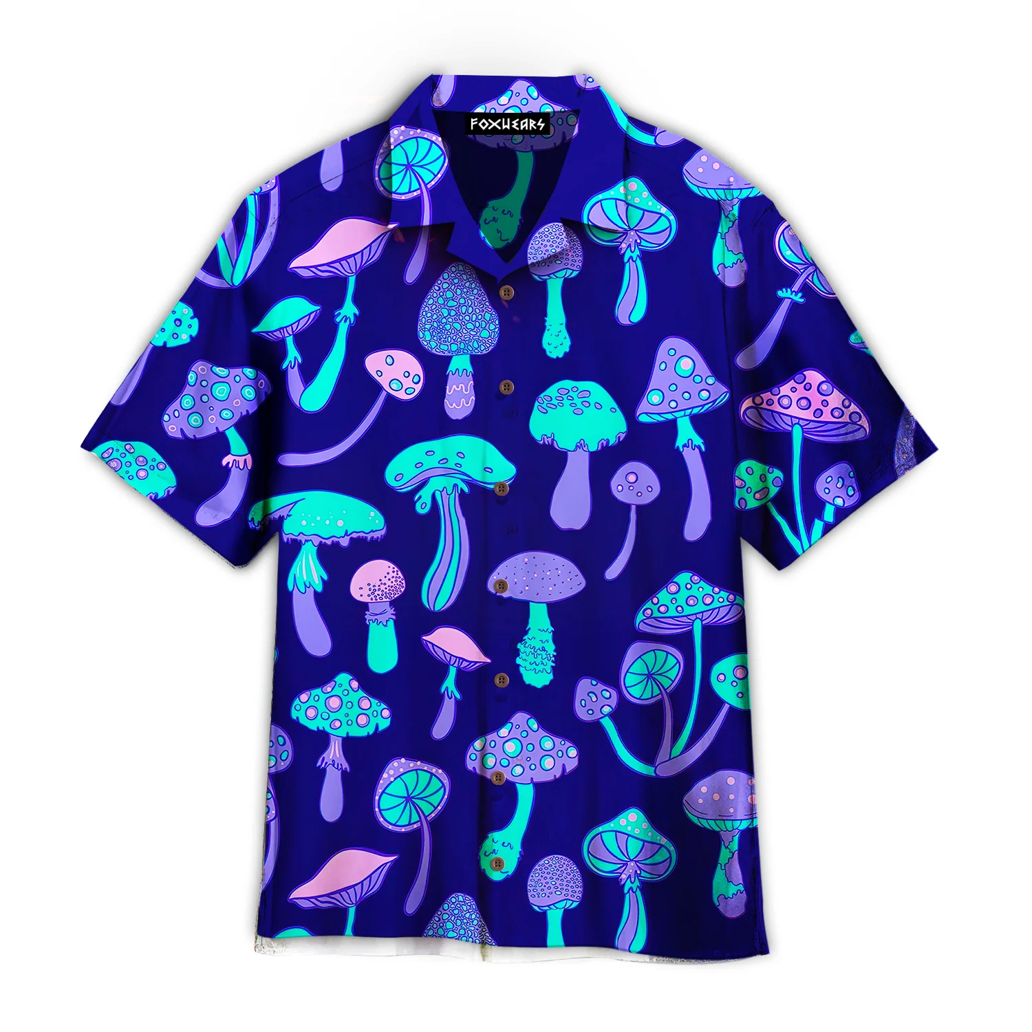 Magic Mushroom Psychedelic 60S Hippie Colorful Hawaiian Shirt For Aloha Shirt