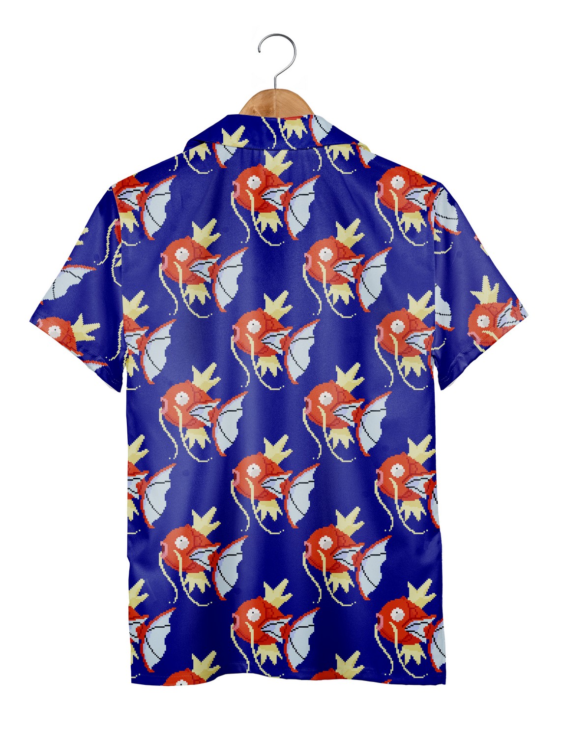 Magikarp Pokemon Hawaiian Shirt, Seamless Magikarp Pattern Poke Aloha Shirt