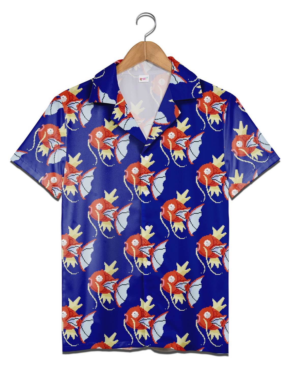 Magikarp Pokemon Hawaiian Shirt, Seamless Magikarp Pattern Poke Aloha Shirt Magikarp Pokemon Hawaiian Shirt, Seamless Magikarp Pattern Poke Aloha Shirt