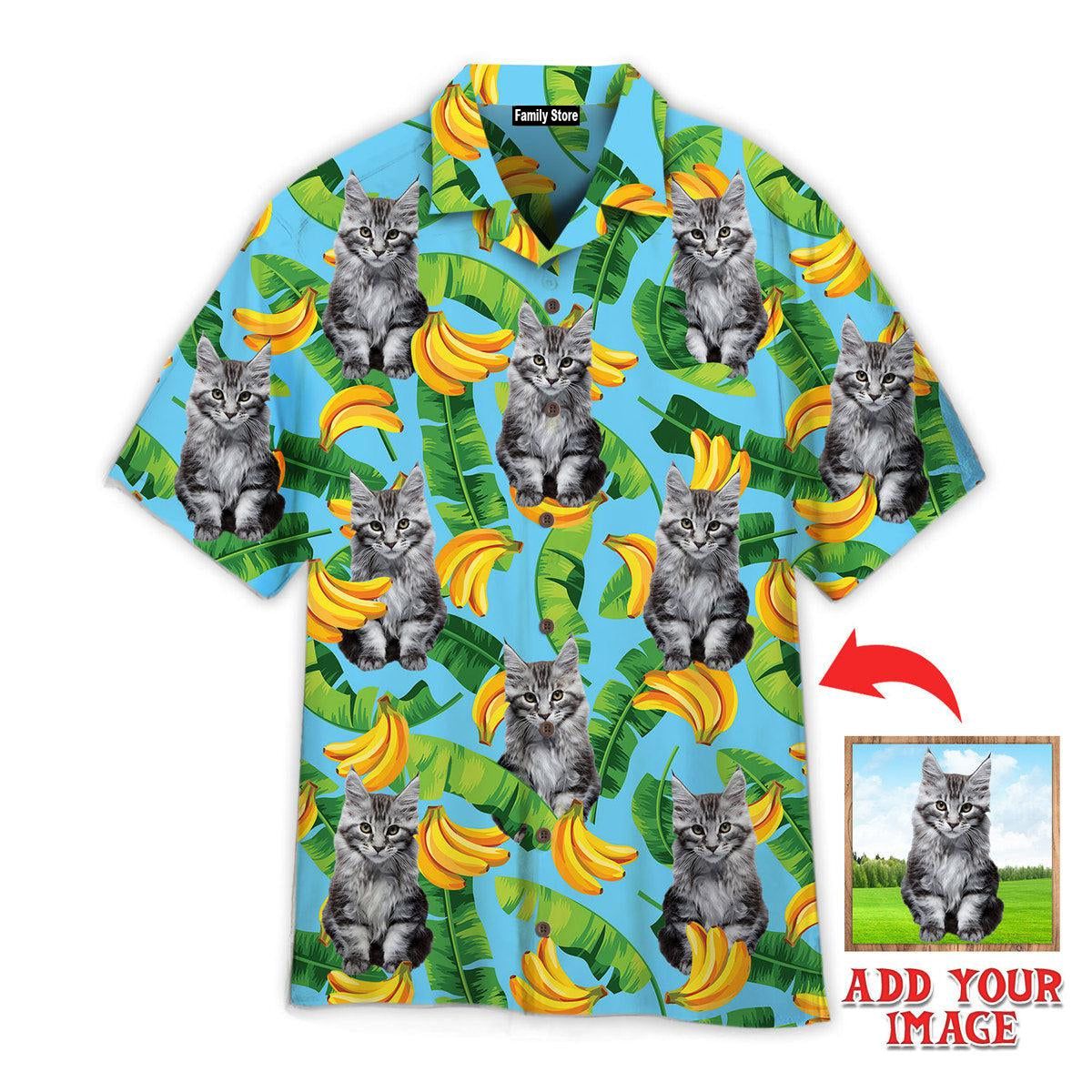Maine Coon Cats Love Banana Custom Hawaiian Shirt