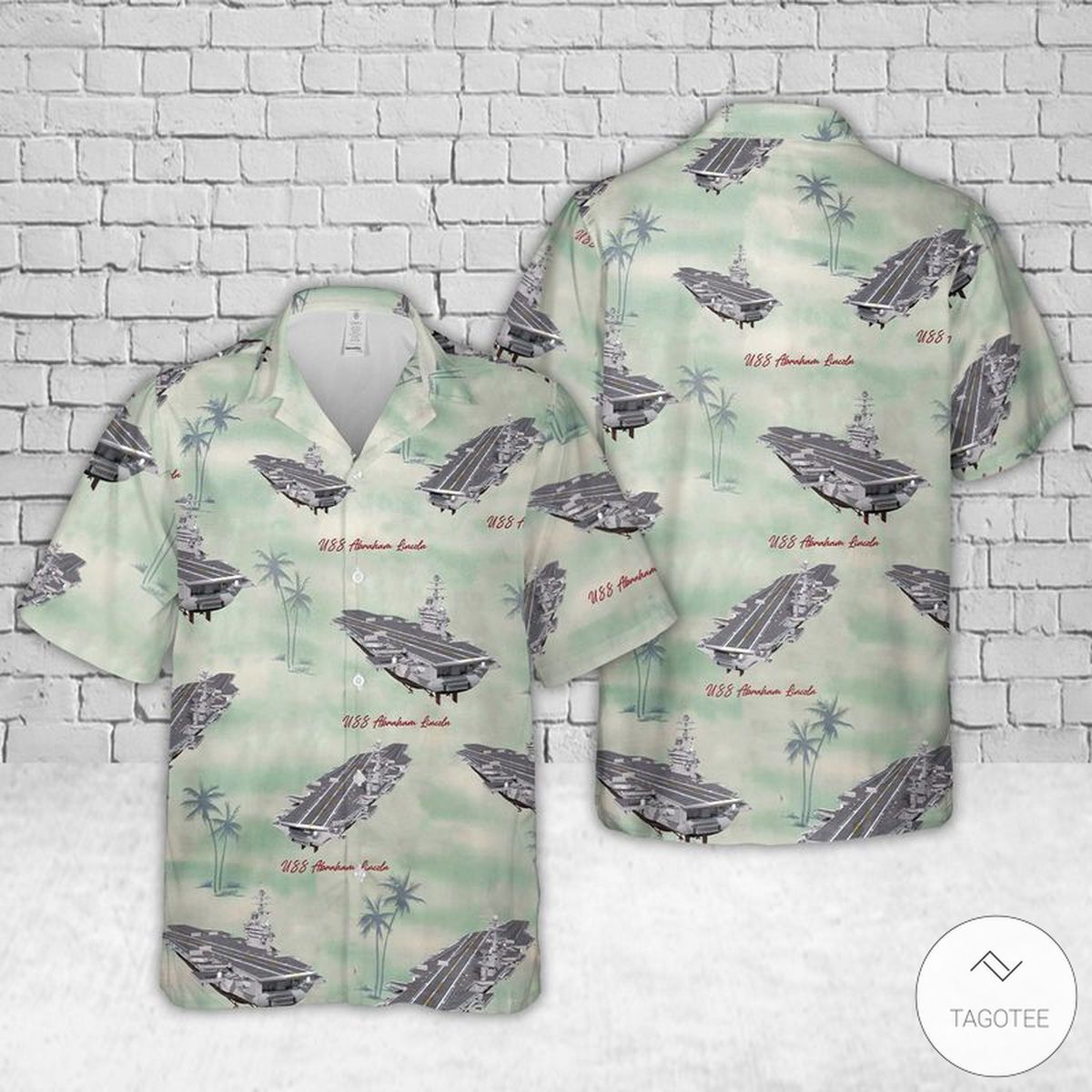Majestic Navy Uss Abraham Lincoln Cruising Hawaiian Shirt
