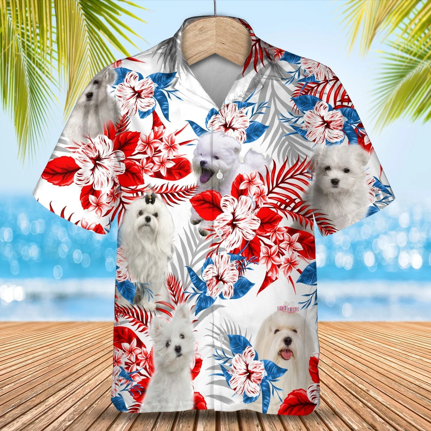 Maltese Trendy Hawaiian Shirt – Gift For Summer, Summer Aloha Shirt, Trendy Hawaiian Shirt For Men And Women