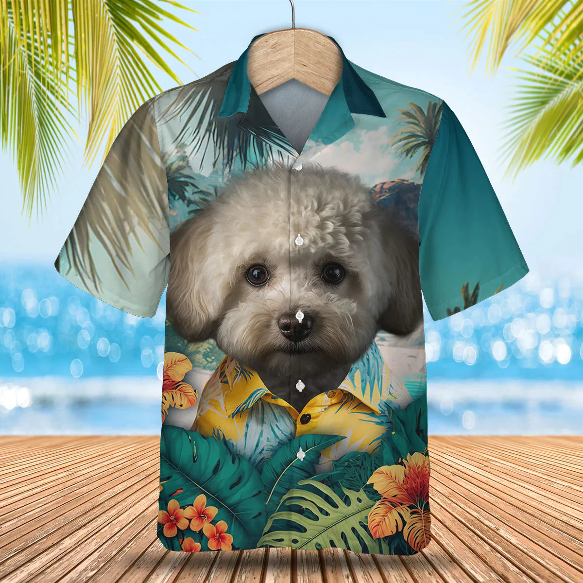 Maltipoo 2 Tropical Trendy Hawaiian Shirt, Dog Lover Trendy Hawaiian Shirt, Summer Gift For Men And Women