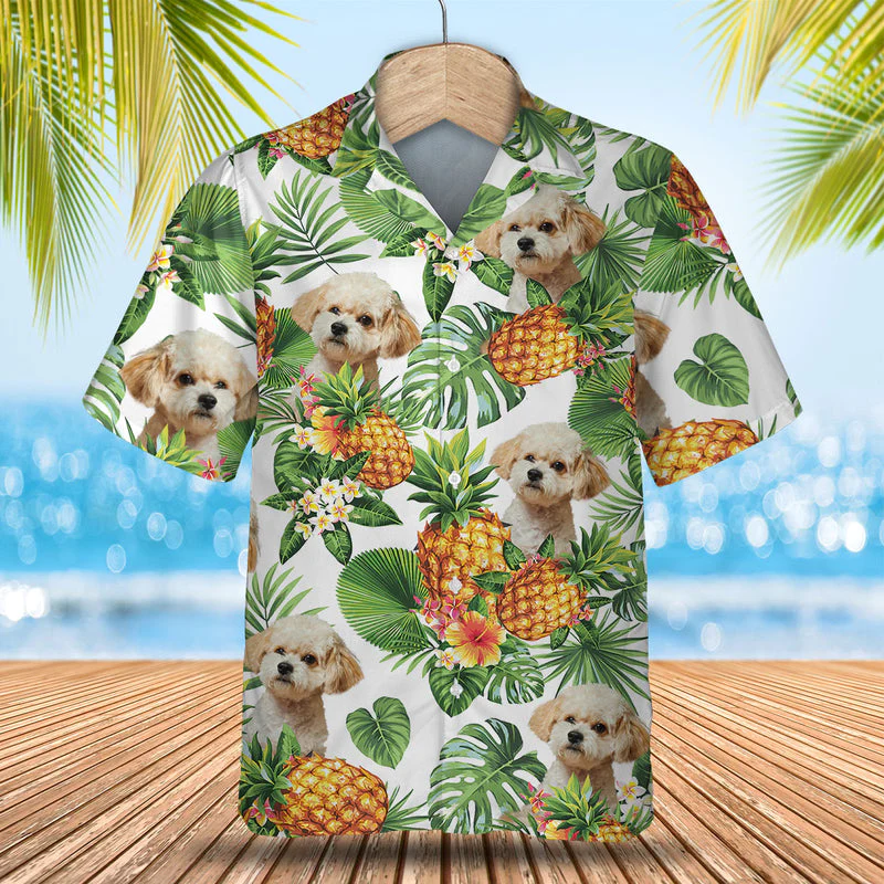 Maltipoo Tropical Pattern Trendy Hawaiian Shirt, Dog Lover Trendy Hawaiian Shirt, Summer Gift For Men And Women Maltipoo Tropical Pattern Trendy Hawaiian Shirt, Dog Lover Trendy Hawaiian Shirt, Summer Gift For Men And Women