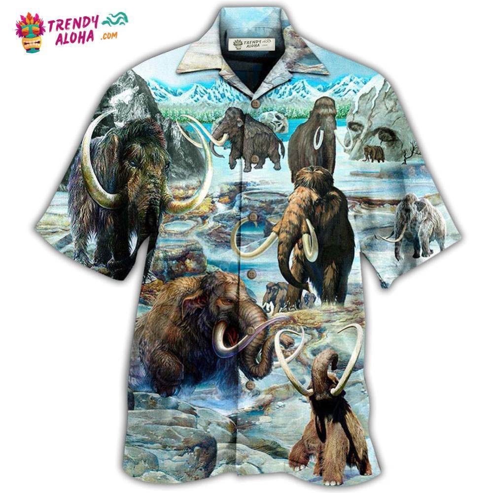 Mammoth Animals Back To Time Mammoth Alive Hawaiian Shirt – Trendy Aloha Mammoth Animals Back To Time Mammoth Alive Hawaiian Shirt – Trendy Aloha