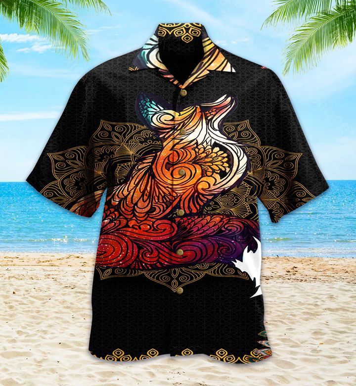 Mandala Brown Fox Pattern Hawaiian Shirt Ideal Summer Gifts
