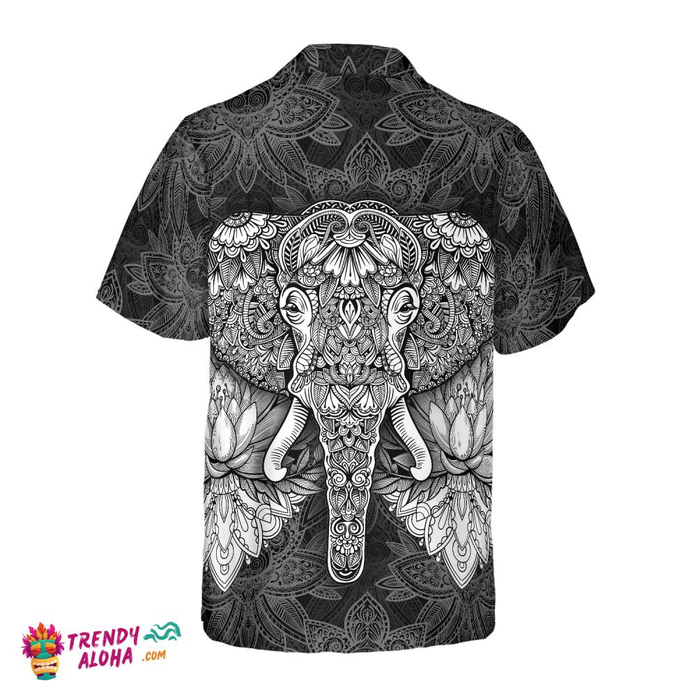 Mandala Elephant Hawaiian Shirt