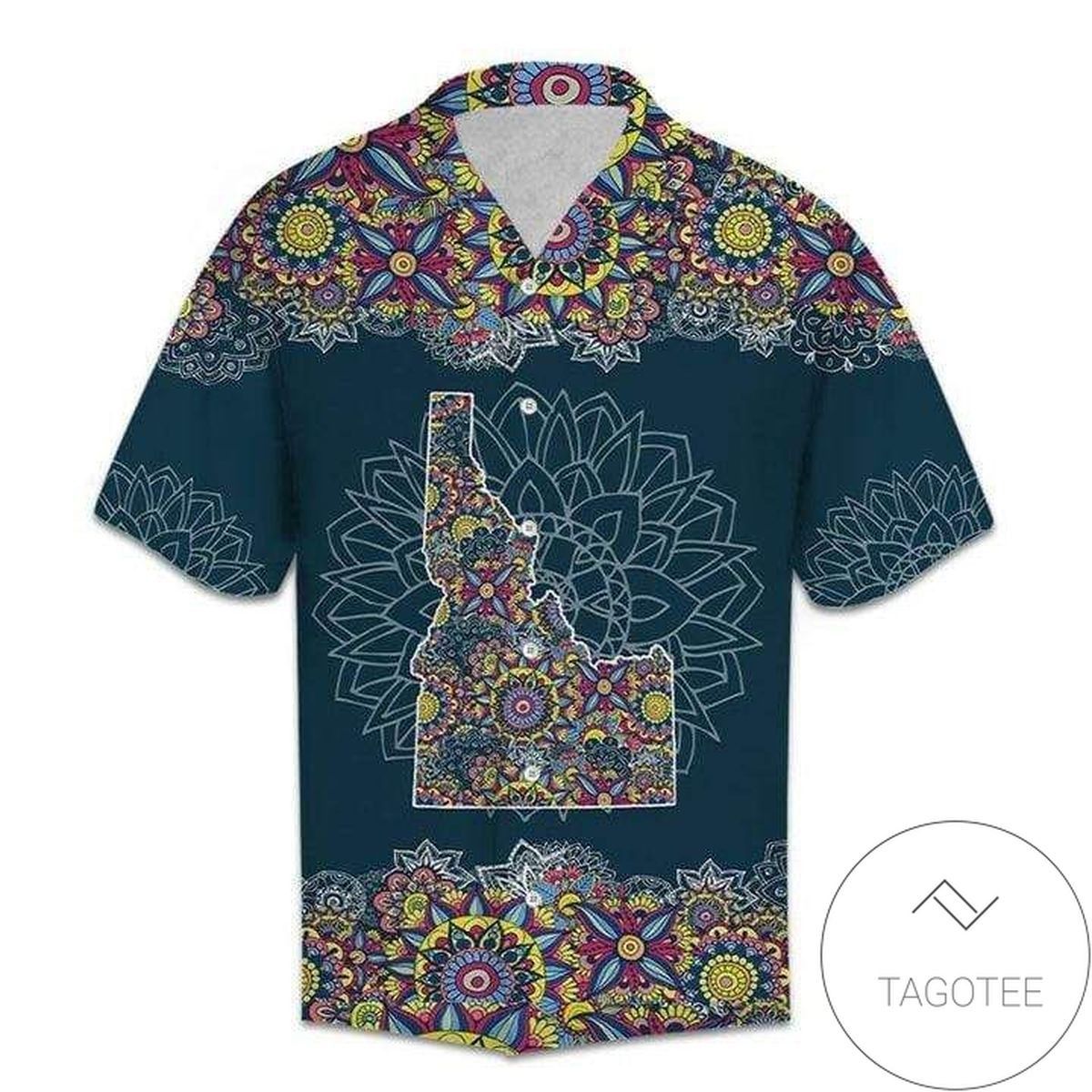 Mandala Idaho Holiday Matching Hawaiian Shirts