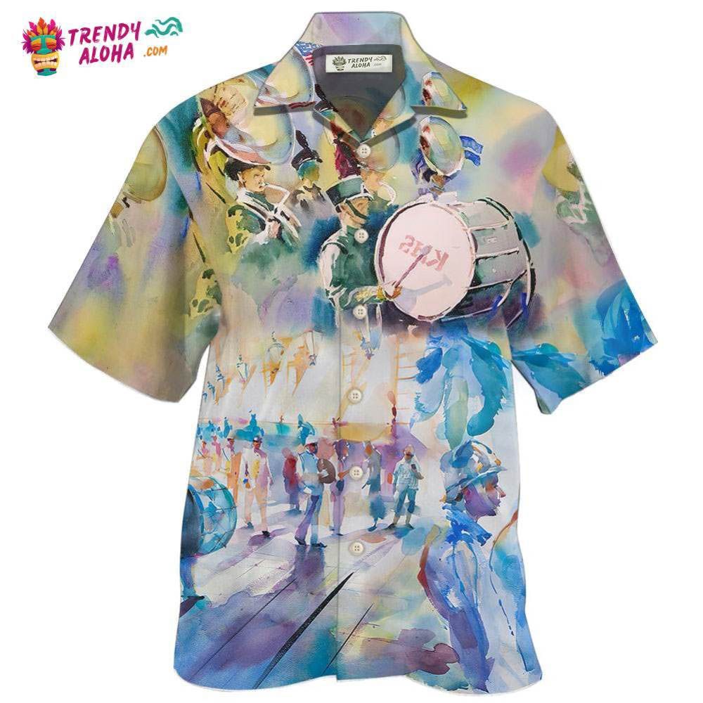 Marching Band Blur Art Style Hawaiian Shirt – Trendy Aloha Marching Band Blur Art Style Hawaiian Shirt – Trendy Aloha