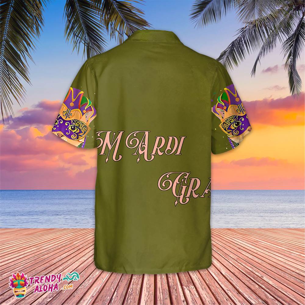 Mardi Gras Cat Hawaiian Shirt, Funny Fat Tuesday Hawaiian, Cat Tuesday Gift, Mardi Gras Parade Hawaiian, Carnival Party Tee, Cat Lover Shirt