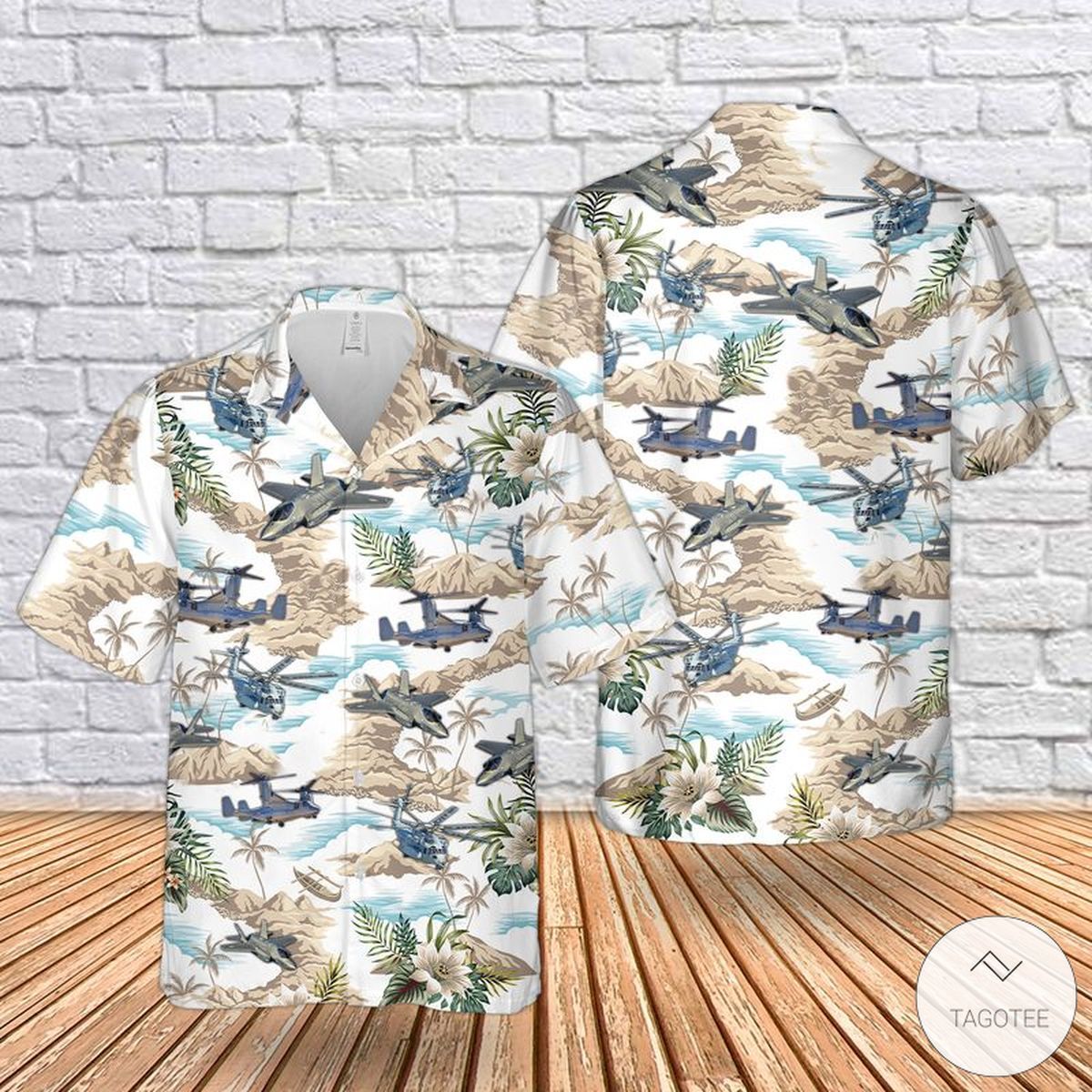 Marine Corps Aircraft Hawaiian Shirt Design Theme United States Classic