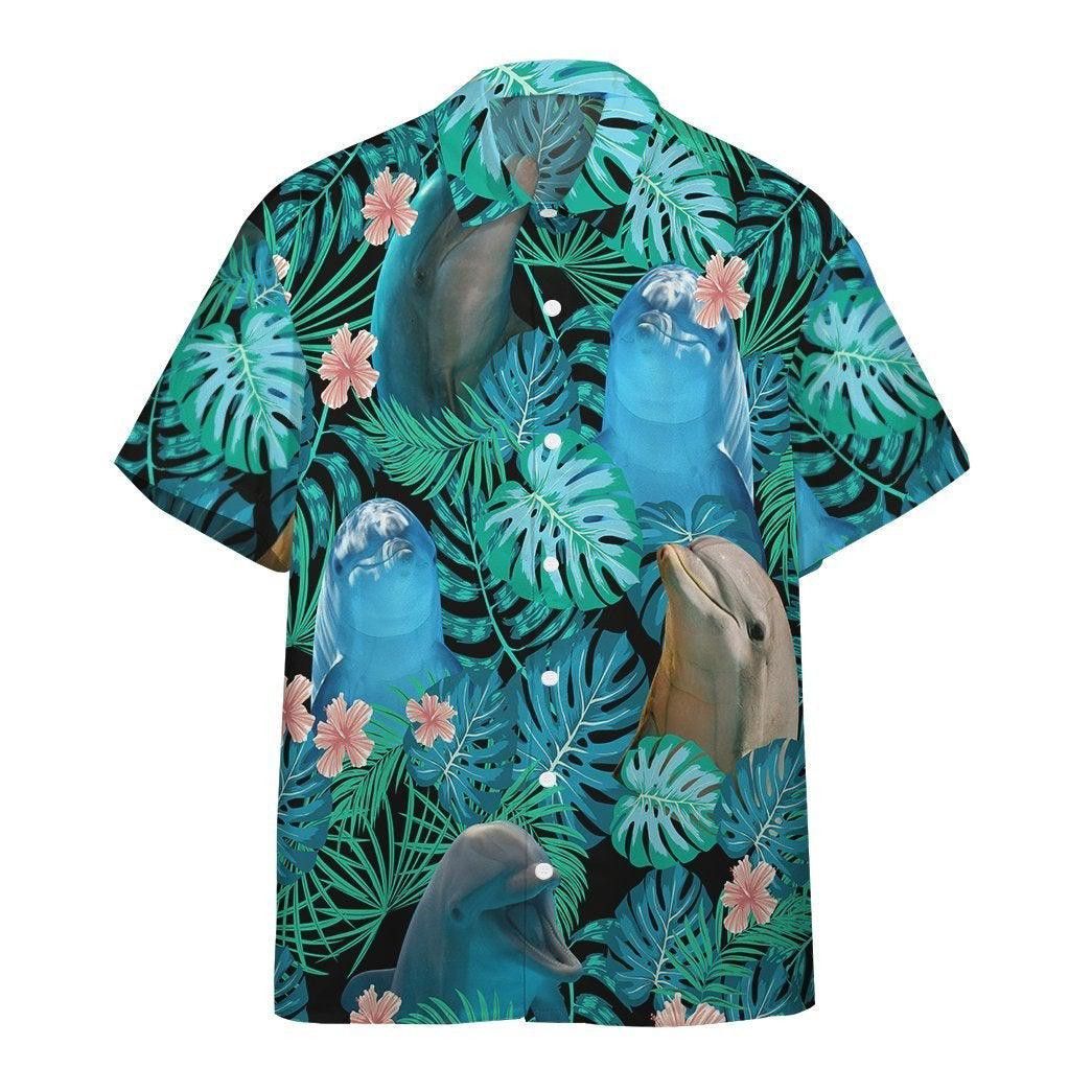 Marine Dolphins Grace this Hawaiian Shirt Design
