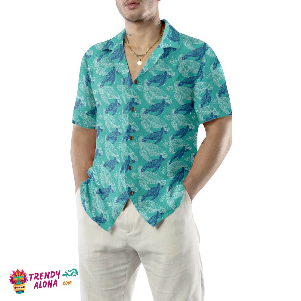 Marine Life Sea Turtle Hawaiian Shirt