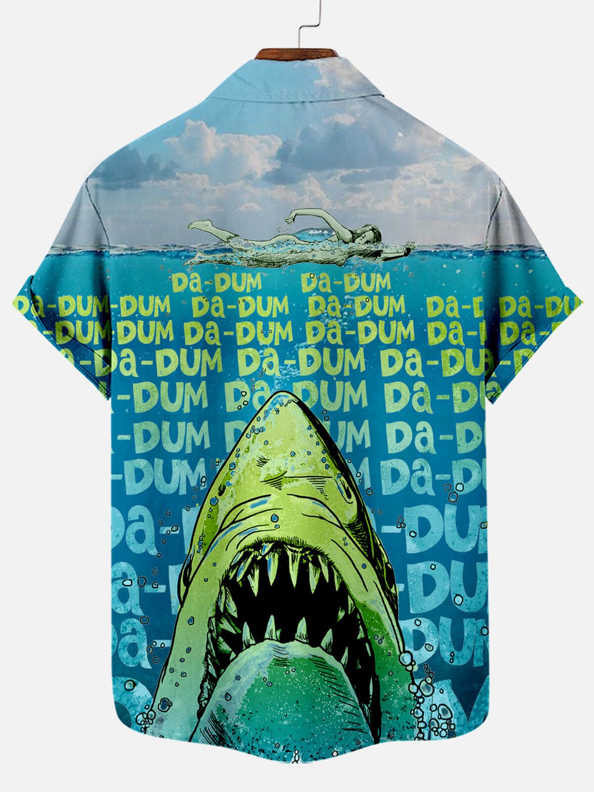 Marine Majesty: Deep Sea Shark Inspired Hawaiian Shirt