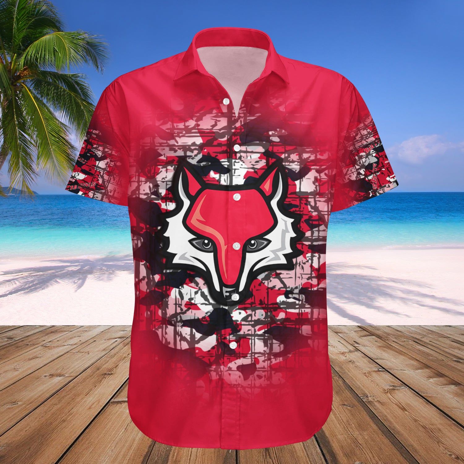 Marist Red Foxes Hawaii Shirt Camouflage Vintage – NCAA