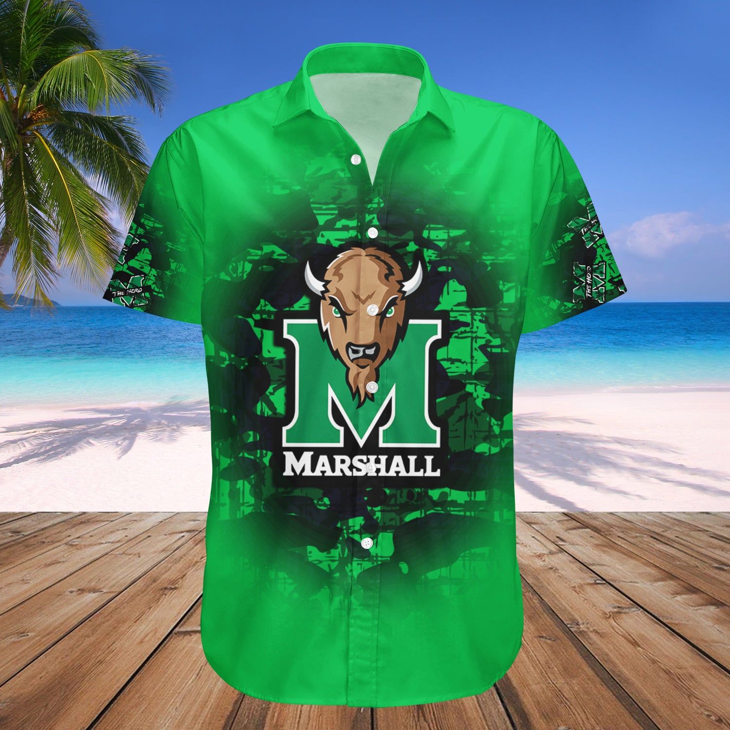 Marshall Thundering Herd Hawaii Shirt Camouflage Vintage – NCAA