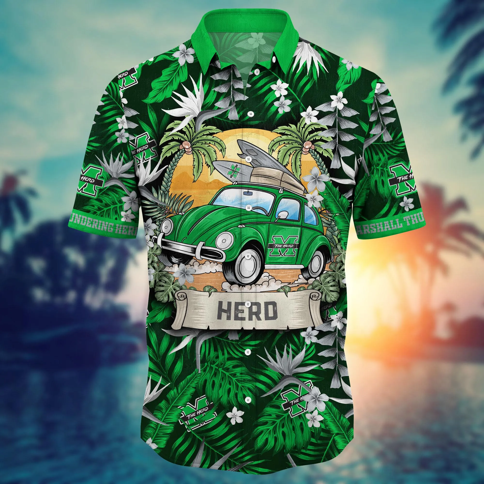 Marshall Thundering Herd NCAA Hawaiian Shirt Hot Seasontime Aloha Shirt