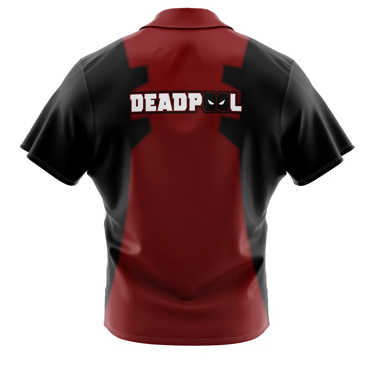 Marvel Comics Deadpool Button Up Comfortable Vacation Wear Deadpool Hawaiian Shirt