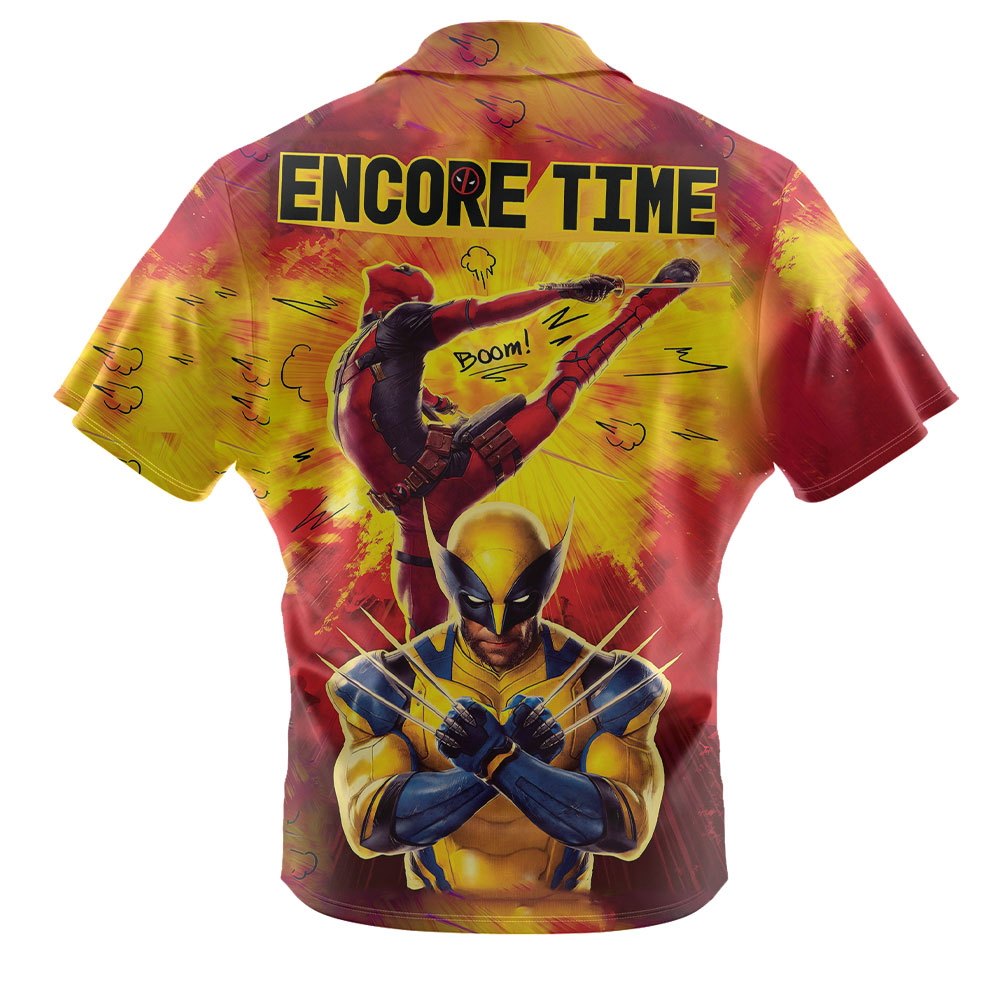 Marvels Deadpool And Wolverine Stylish Comfortable Casual Wear Deadpool Hawaiian Shirt
