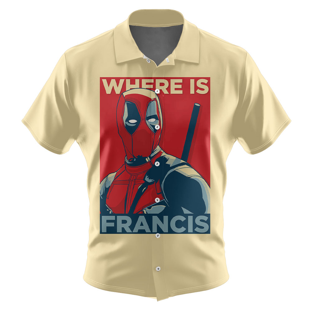 Marvels Deadpool Graphic Design Trendy Casual Vacation Wear Deadpool Hawaiian Shirt