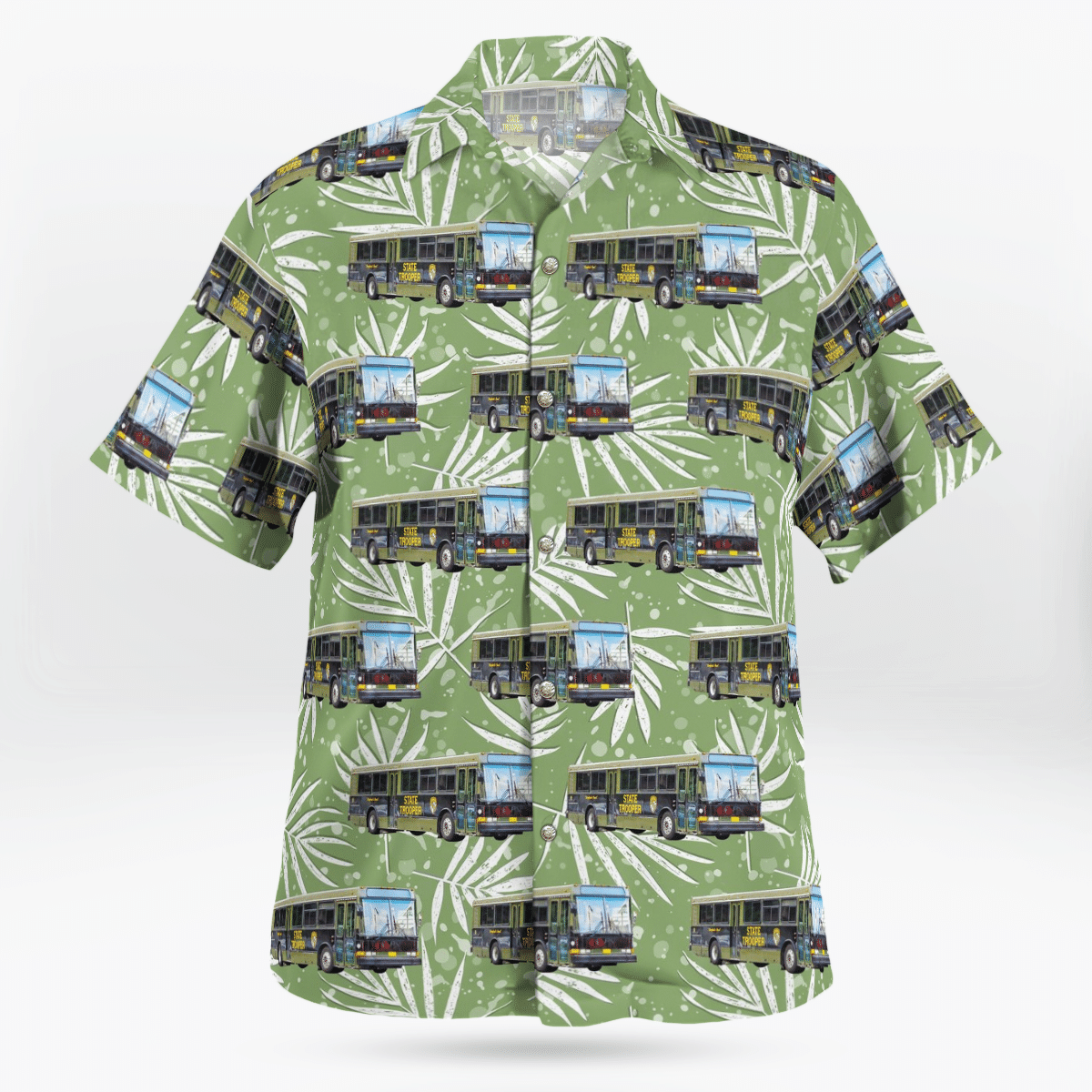 Maryland State Police Bus 1 Hawaiian Shirt