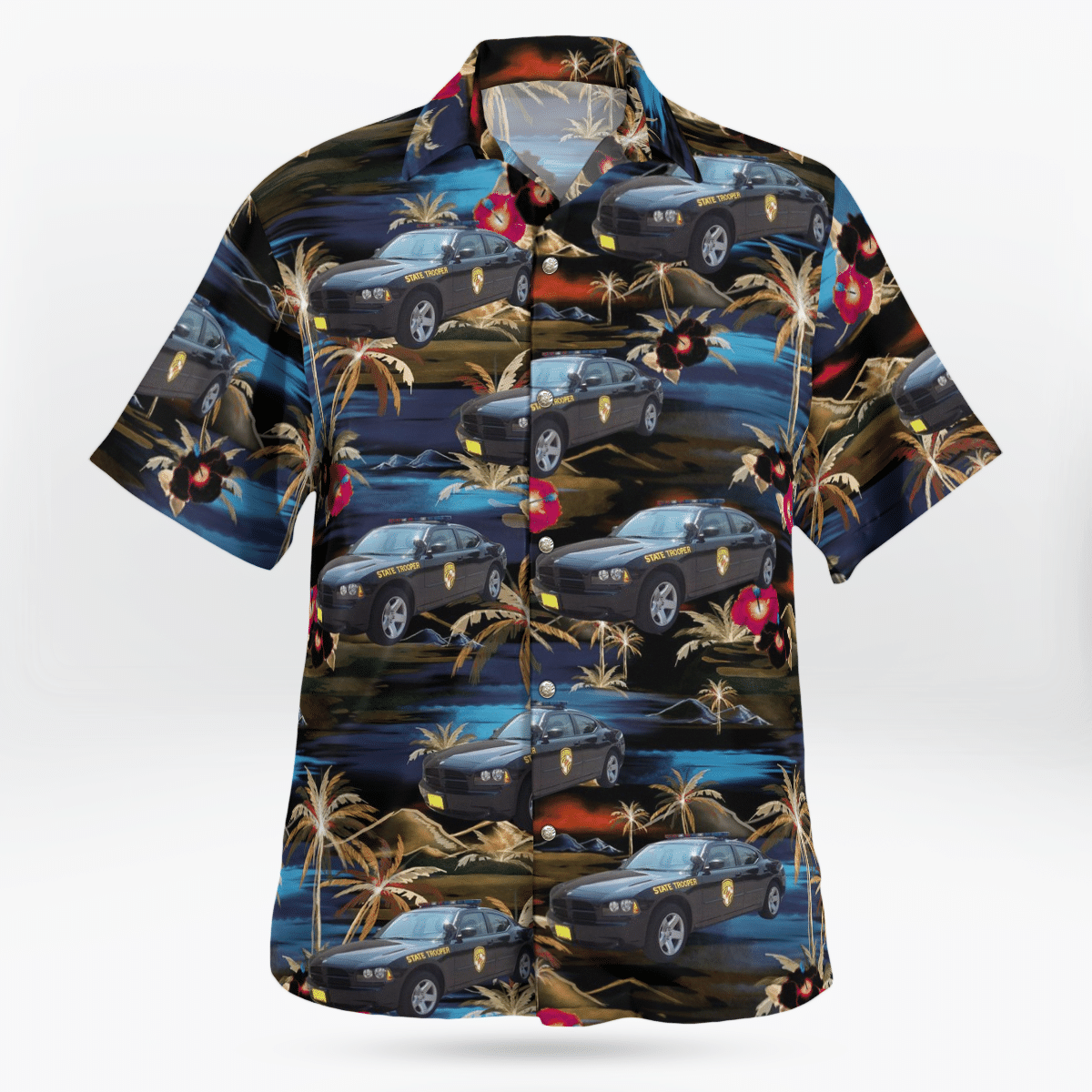 Maryland State Police Hawaiian Shirt Maryland State Police Hawaiian Shirt
