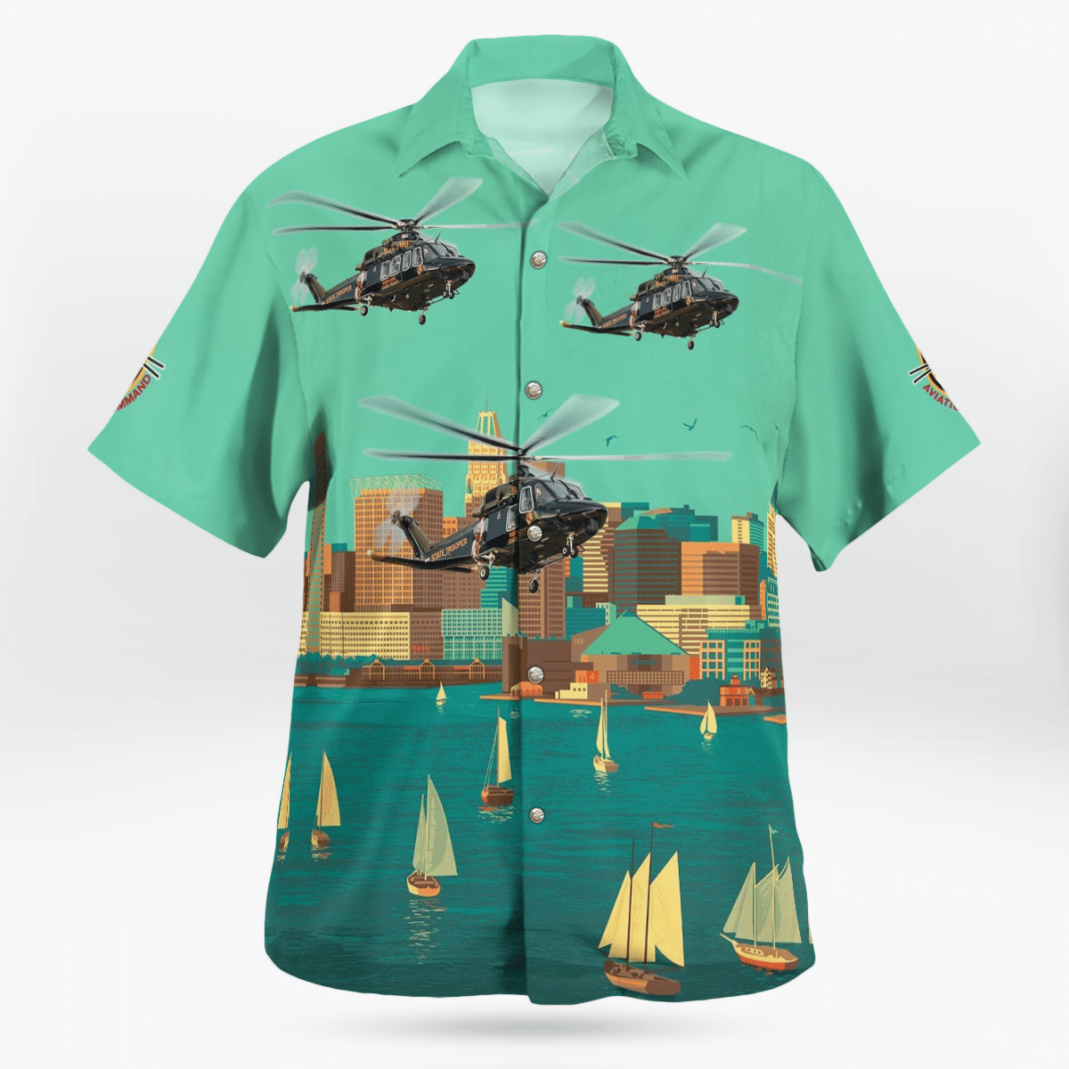 Maryland State Police Trooper 2 Hawaiian Shirt Maryland State Police Trooper 2 Hawaiian Shirt