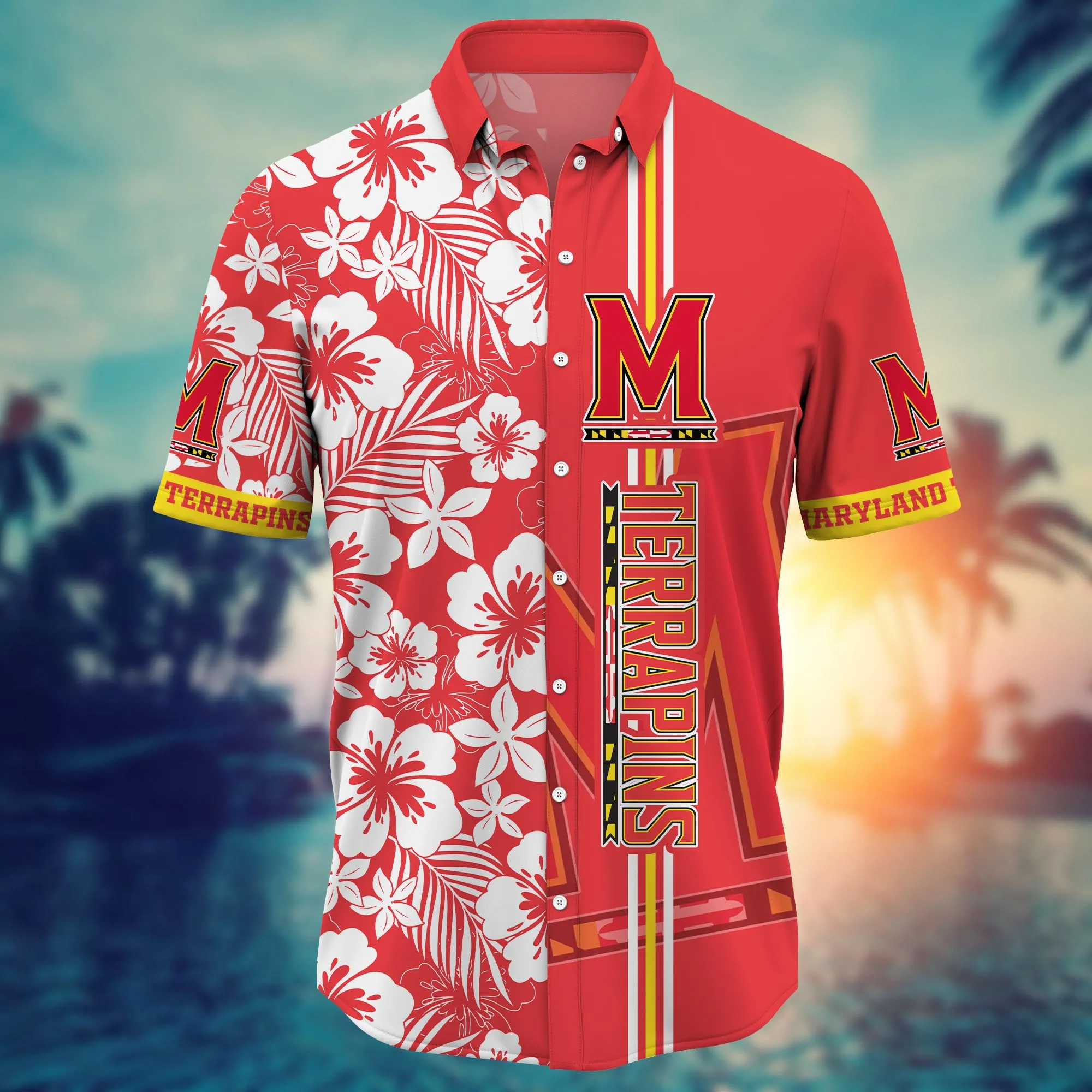 Maryland Terrapins NCAA Hawaiian Shirt Hammockstime Aloha Shirt