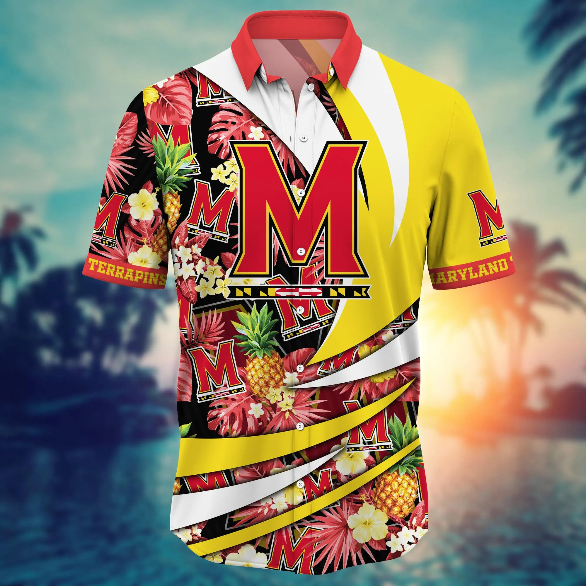 Maryland Terrapins NCAA Hawaiian Shirt Heat Club Match Shirts
