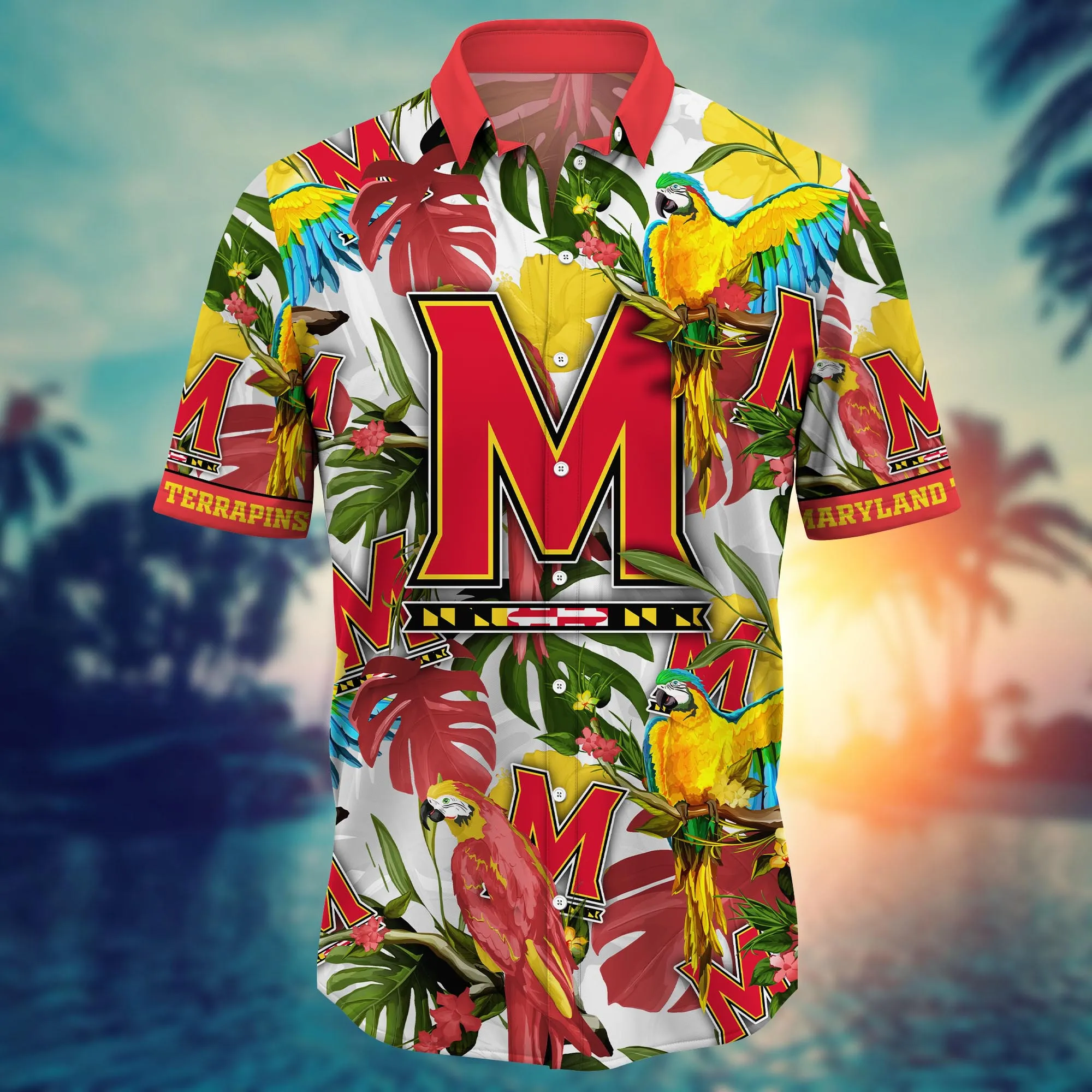 Maryland Terrapins NCAA Hawaiian Shirt High Temperaturestime Aloha Shirt