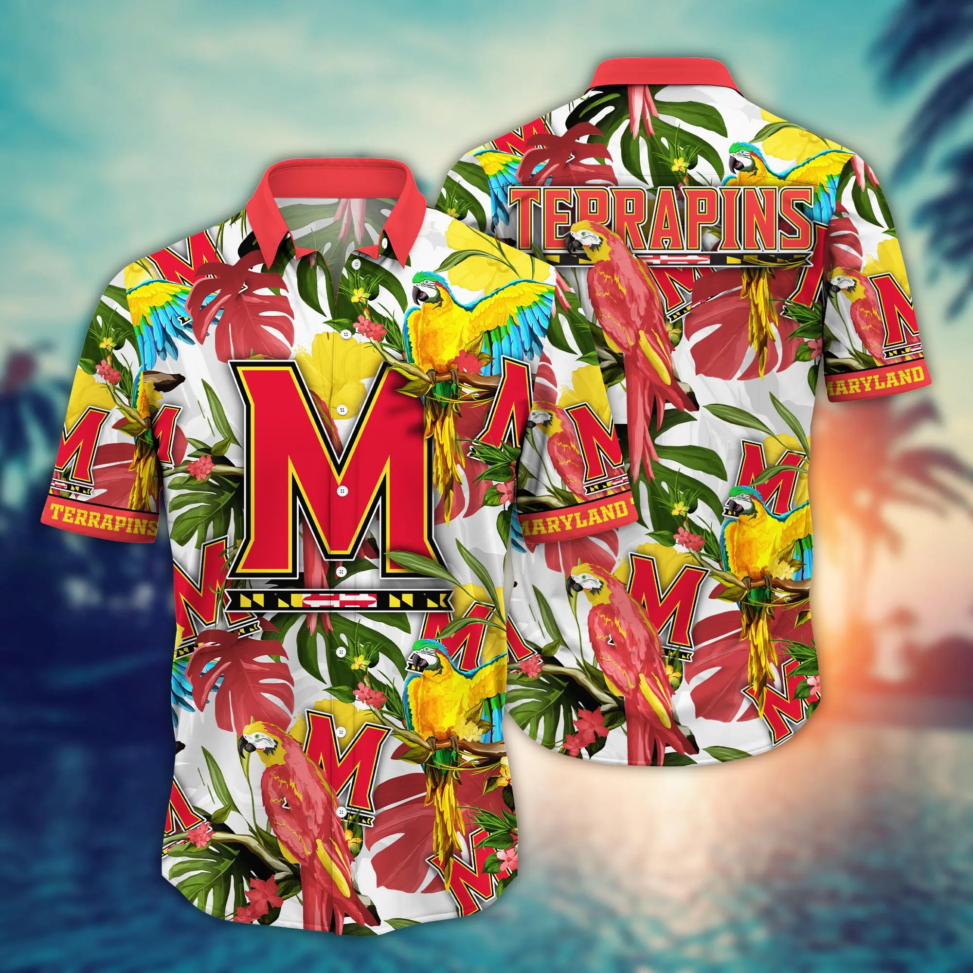 Maryland Terrapins NCAA Hawaiian Shirt High Temperaturestime Aloha Shirt Maryland Terrapins NCAA Hawaiian Shirt High Temperaturestime Aloha Shirt