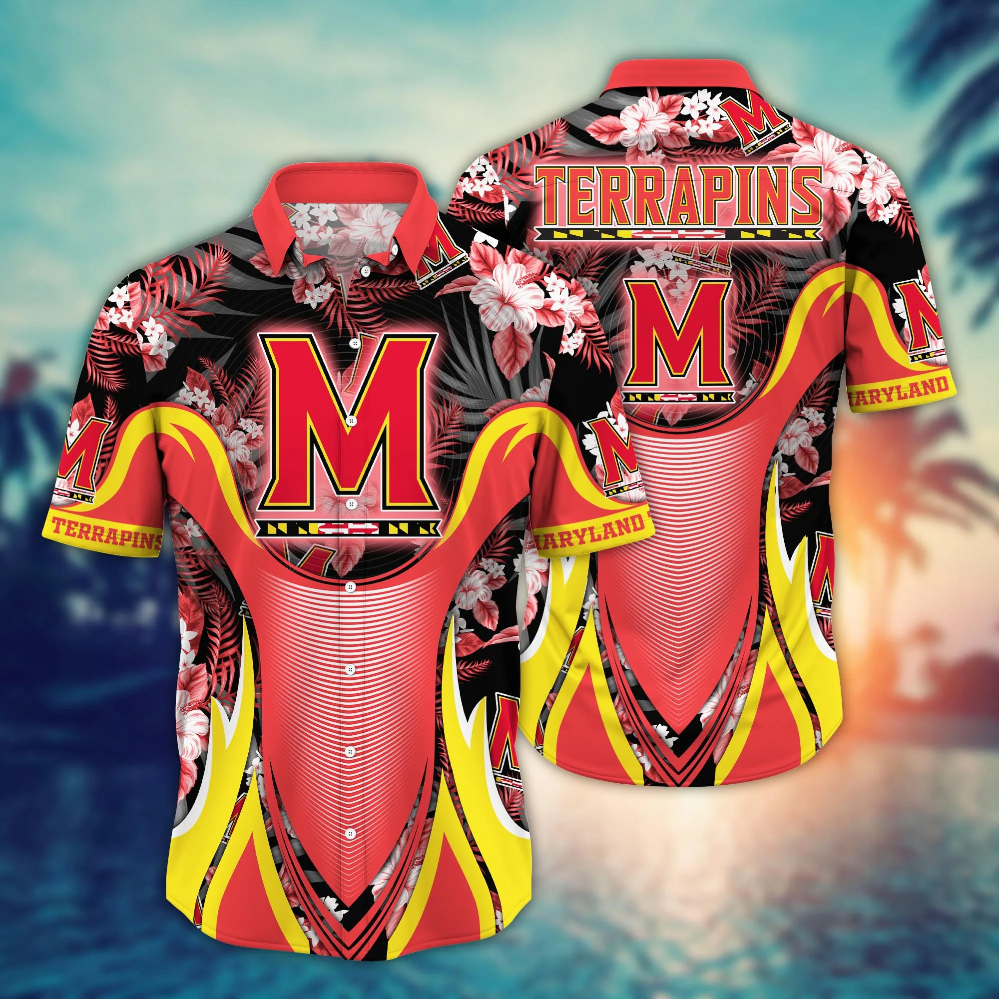 Maryland Terrapins NCAA Hawaiian Shirt Music Festivals Aloha Shirt Maryland Terrapins NCAA Hawaiian Shirt Music Festivals Aloha Shirt