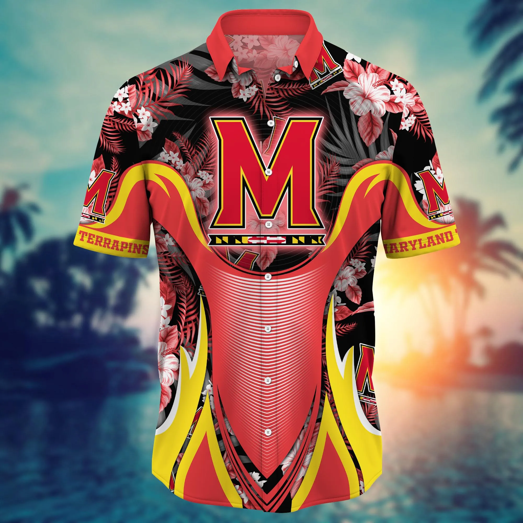 Maryland Terrapins NCAA Hawaiian Shirt Music Festivals Aloha Shirt
