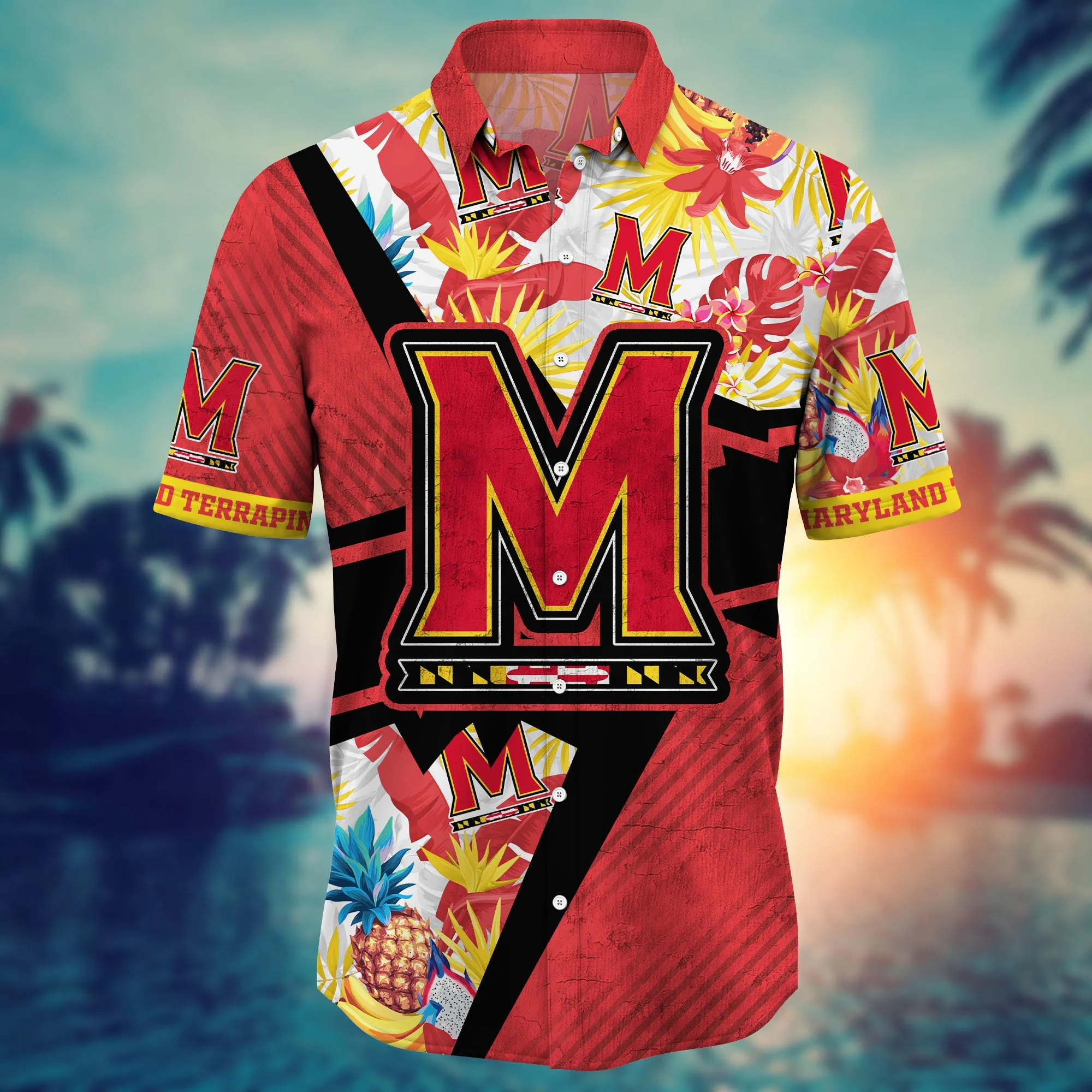 Maryland Terrapins NCAA Hawaiian Shirt Vacation Time Ninety-Minute Game Shirts