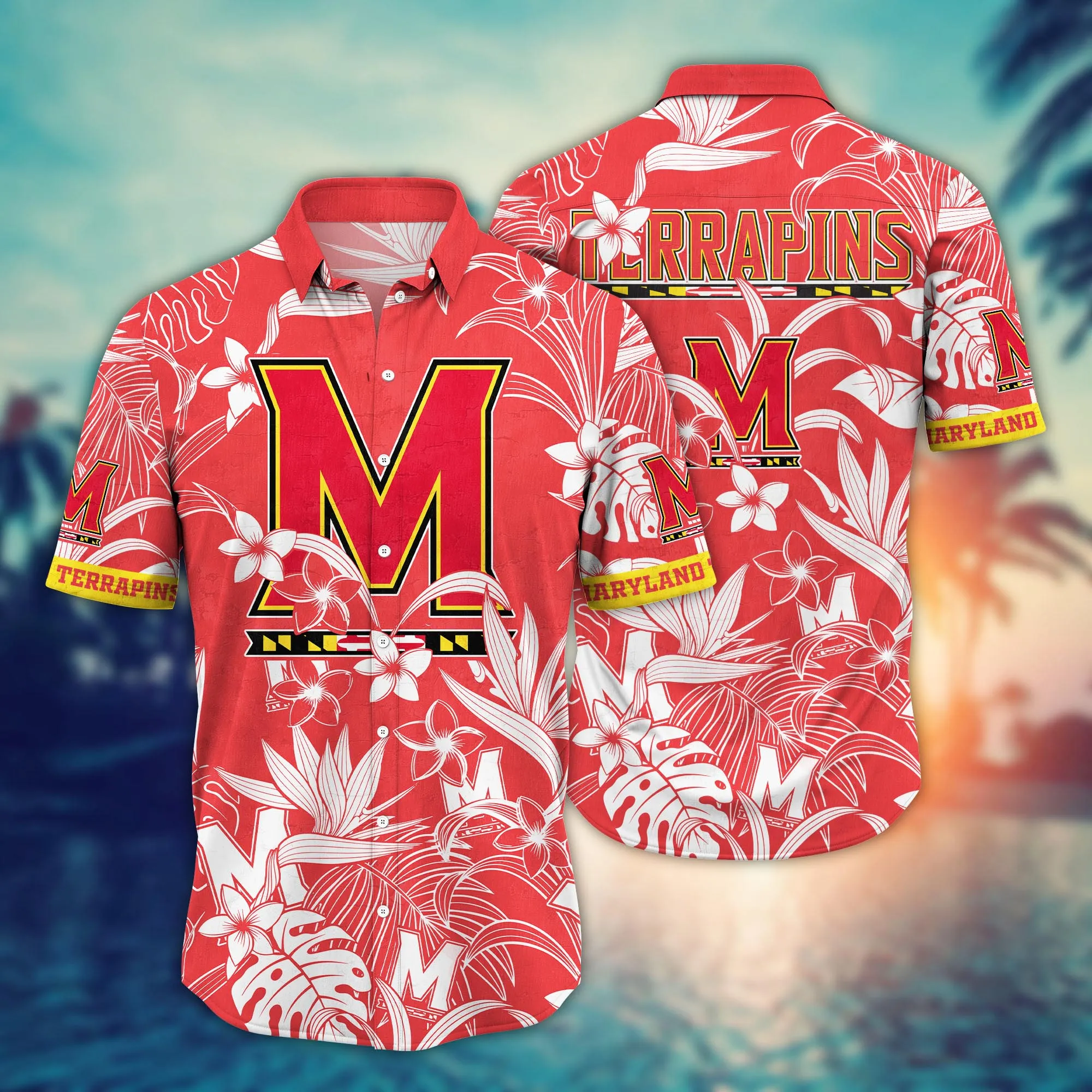 Maryland Terrapins NCAA Hawaiian Shirt Warm Breezestime Aloha Shirt Maryland Terrapins NCAA Hawaiian Shirt Warm Breezestime Aloha Shirt